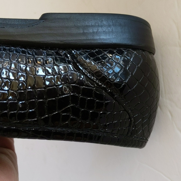 SAS Tripad Patent Leather Crocodile Moccasin Loafer 11.5 Black - Picture 9 of 16